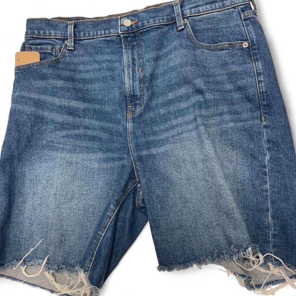 Old navy blue denim shorts